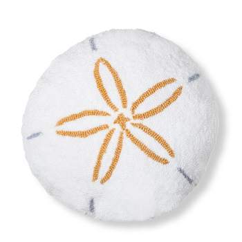 C&F Home 16" x 16" Sand Dollar Shaped Hooked Pillow