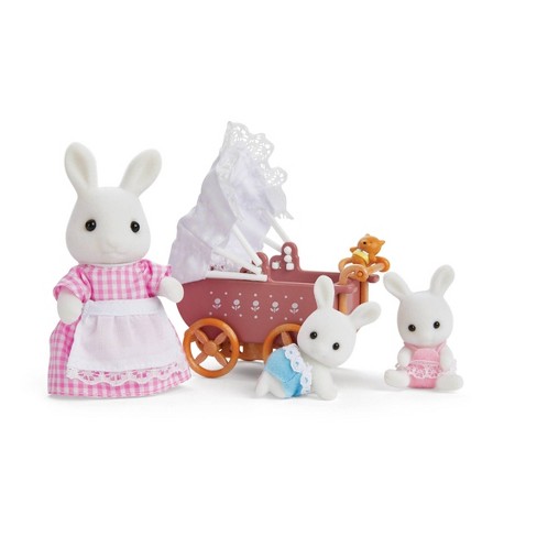 Calico Critters Chocolate Rabbit Family, Set Of 4 Collectible Doll Figures  : Target