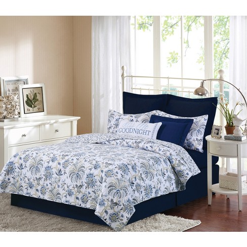 C&F Home Braganza Blue Bell Cotton Quilt Set  - Reversible and Machine Washable - image 1 of 4