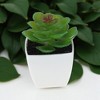 Unique Bargains Artificial Plants Plastic Green 2.2"x2.2"x2.56" 1 Pcs - 2 of 4