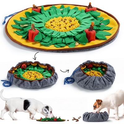 Nocciola Rosted Veggies Snuffle Feeding Mat 1 PCS , Puzzle Dog Toys to Keep Them Busy, Interactive Dog Toys for Boredom, Dog Enrichment Toys