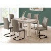Monarch Specialties Dining Table 60" Rectangular Kitchen Dining Room Beige Laminate Contemporary Modern - 2 of 4