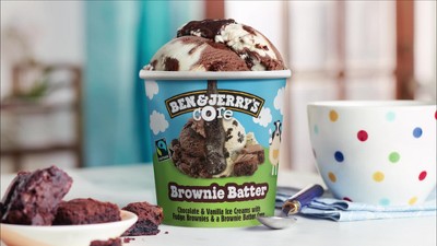 Ben & Jerry's Topped Raspberry Cheesecake Ice Cream - 16 fl oz : Target