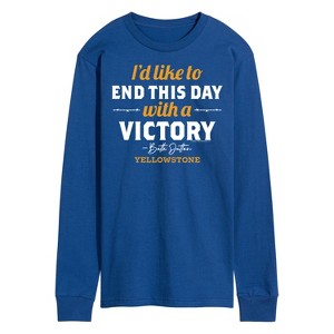 Men's - Yellowstone - I'd Like To End This Day With A Victory Long Sleeve Graphic T-Shirt - 1 of 4