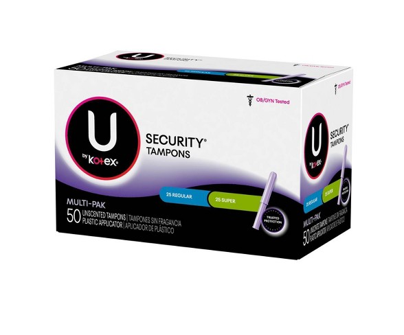 U By Kotex Security Multipack Tampons Regular Super Plastic 50ct Buy Online In Togo At Desertcart