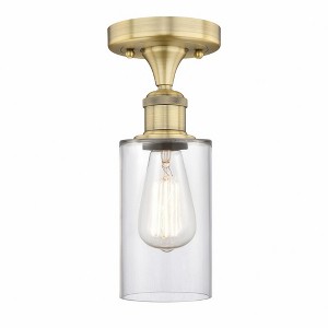 Clymer - 1 Light Semi-Flush Mount In Art Deco Style-9.63 Inches Tall and 3.88 Inches Wide - 1 of 1
