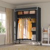 VIPEK V11C Portable Closets Rolling Clothes Rack Wardrobe Black Metal Clothing Rack with Black Oxford Fabric Cover - 4 of 4