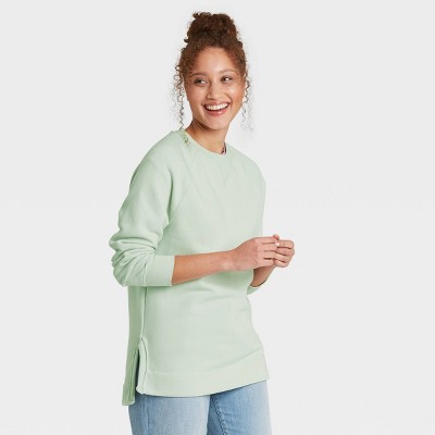 fleece tunic sweatshirt