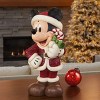 17-Inch Disney Traditions Hand Painted Holiday Mickey Statue - 2 of 4