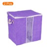 Unique Bargains Storage Bag Comforters Bags Foldable Containers with Handle & Zipper - image 3 of 4