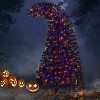 6FT Artificial Fir Bent Top Christmas Tree, Xmas Tree Bendable Grinch Style X-mas Tree, Holiday Decoration - The Pop Home - 2 of 4