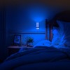 DORESshop 1-Watt Plug-in Cylindrical Integrated LED Night Light with Light Sensor, Blue Glow, White PC Cover, 2-Pack - 2 of 4