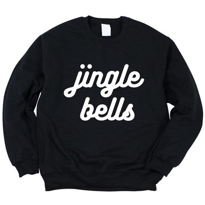 Simply Sage Market Women's Graphic Sweatshirt Jingle Bells Bold Cursive
