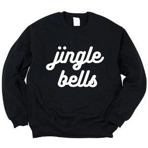 Simply Sage Market Women's Graphic Sweatshirt Jingle Bells Bold Cursive - 1 of 4