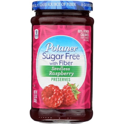 Polaner Seedless Raspberry Preserve - 12 pack, 13.5 oz