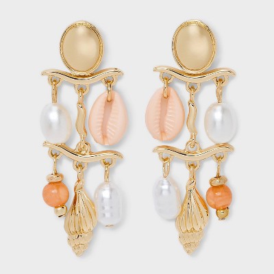 Shell Tower Earrings - A New Day™ Gold