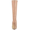 Allegra K Women's Chunky Heel Round Toe Platform Knee High Boots - 3 of 4