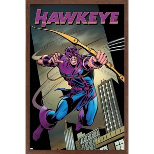 Trends International Marvel - Hawkeye - Hawkeye Freefall #1 Framed Wall Poster Prints - 1 of 4