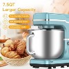 7.5QT Stand Food Mixer, 10-Speed Tilt Head 3-In-1 Kitchen Electric Mixer With Stainless Steel Bowl, Egg Whisk, Dough Hook - 3 of 4