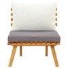 VidaXL Patio Chair with Cushions Solid Acacia Wood - 2 of 4