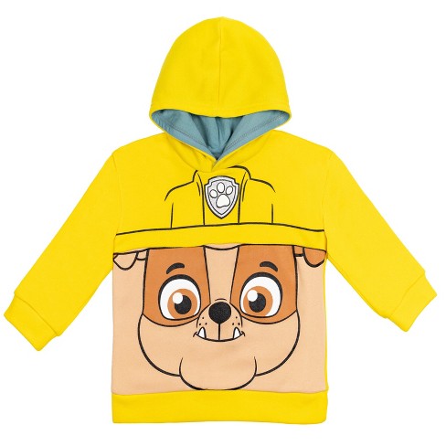 Paw Patrol Rubble Little Boys Pullover Hoodie Rubble 7-8 : Target