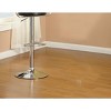 PAGED Contemporary Bar Stools Set of 2, Adjustable Swivel Kitchen Island Stools with Short Back Rounded Seat, Kitchen Chairs for Home Pub - 4 of 4