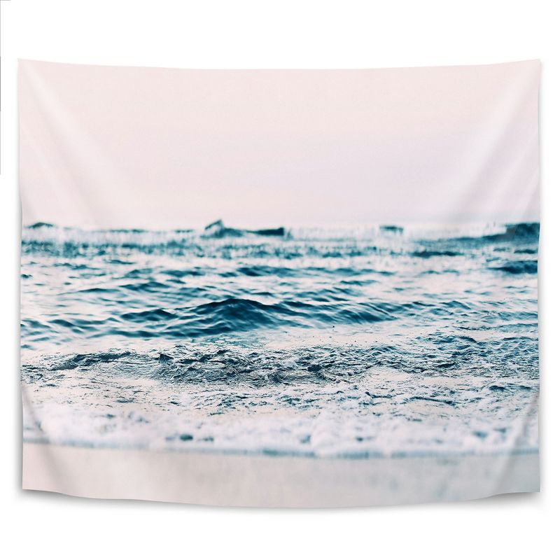 Americanflat Coastal Ocean Wave Blush By Sisi And Seb Wall Tapestry, 1 of 4