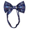 Men's Floral Printed Design 2.75 W And 4.75 L Inch Pre-Tied adjustable Bow Tie - 2 of 3