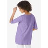 Woman Within Women's Plus Size Pointelle Scoopneck Tee - 3 of 4