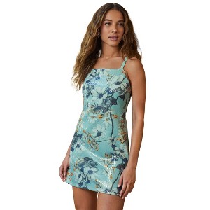 VENUS Womens Floral Sequin Mini Dress - 1 of 4