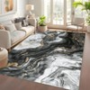 Indoor Modern Abstract Large Area Rugs for Bedroom Living Room, Washable Soft Non Slip Floor Carpet for Dining Room Office Home - 2 of 4