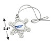 Hampton University Pirates Alumn Metal Snowflake Christmas Tree Holiday Ornament - 3 of 3