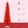 Racxily Mini Tabletop Christmas Tree -2ft Artificial Tree,Lightly Flocked, 68 Tips,Stable Plastic Cement Base,Festive Decor for Desk/Table/Mantel - 3 of 4