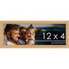 PosterPalooza | 12x4 Modern Bamboo Picture Frame, UV Acrylic, 5 Finishes - 2 of 4