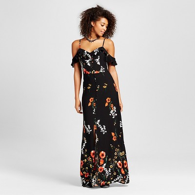 Women's Cold Shoulder Maxi Dress- Xhilaration™ (Juniors') Black M – Target  Inventory Checker – BrickSeek