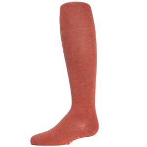 Memoi Girls' Soft Pima Cotton Opaque Tights - 1 of 2