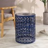 Christopher Knight Home Kerla Outdoor Round Iron Solar Side Table - 2 of 4