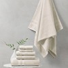 Vynxaria Ivory Feather Touch Antimicrobial Cotton Towel 6 Piece Set - 2 of 4