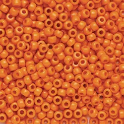Colorations Orange Pony Beads for Kids Bracelets & Necklaces, Each 1/4 inch, Craft Projects, Crafts for Kids, Jewelry Making, Hair Accessories, Key Ch