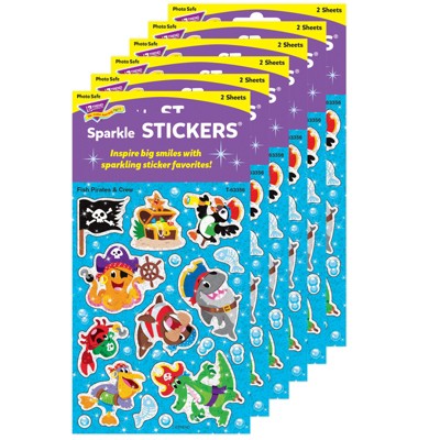 Trend Merry Music Sparkle Stickers , 72 per Pack, 12 Packs