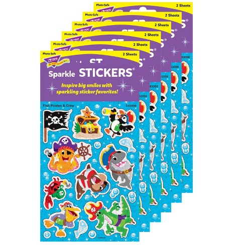 Trend Sparkly Space Stuff Sparkle Stickers , 36 per Pack, 6 Packs