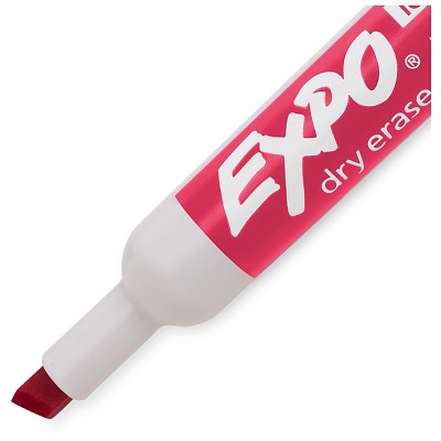 EXPO Dry Erase Markers, Chisel Tip, 4ct - Tropical Tones, Clear