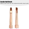 Unique Bargains Double Head Crystal Handle 7.5mm 9mm Drawing Brush Liner Brush Painting Pen ABS Rose Gold Tone 1 Pcs - 3 of 4