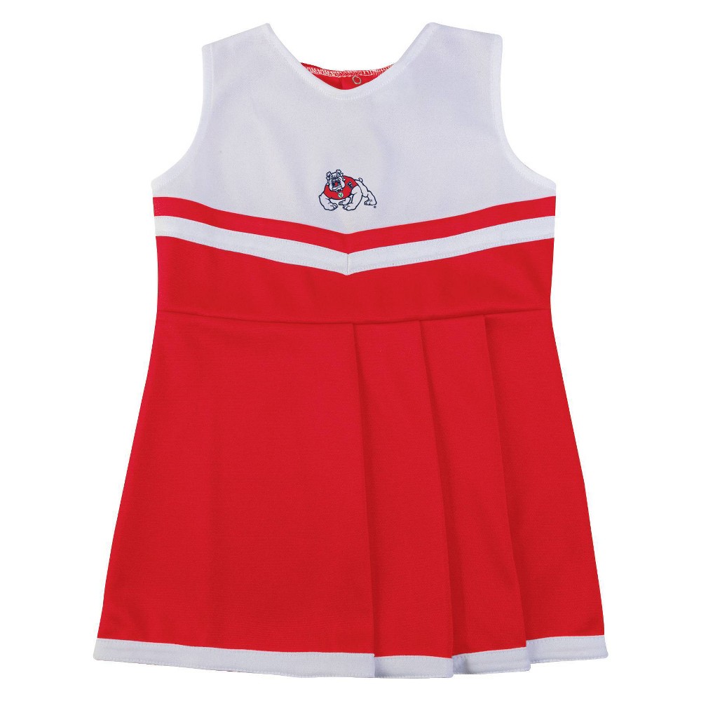 NCAA Fresno State Bulldogs Infant Girls 2pc Cheer Dress Set