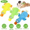 iMountek "3Pcs Duck-Shaped Plush Dog Toy Set with Squeaky Ball & Crinkle Paper for Small to Large Dogs" - 3 of 4