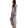 Just Love Womens One Piece Winter Holiday Adult Bodysuit Faux Shearling Lined Hoody Xmas Pajamas - 3 of 4