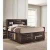 TiramisuBest 1pc Contemporary King Platform Bed with Storage, Cherry Finish, Wood, 84x79x56 inches, 302 lbs - 2 of 4