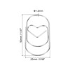 Unique Bargains Heart-Shaped Fashion Cute Decorative Fun Paper Clip 20 Pcs - 2 of 4