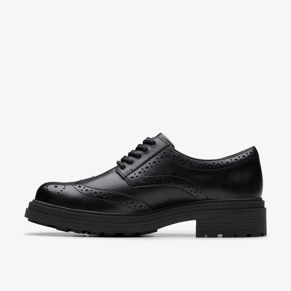 Обувь Clarks Womens Orinoco 3 Derby Black Leather Shoes 6 Medium — фото 2
