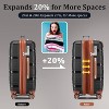 Okak 4 Piece Luggage Sets with Hard Shell and Lightweight, Suitcases with Wheels and TSA Lock, Expandable Carry On Suitcase for Men, Women - 3 of 4